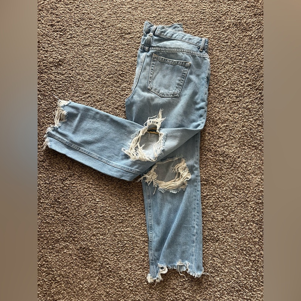 Free People Distressed Jeans Crop 29 - Picture 5 of 6